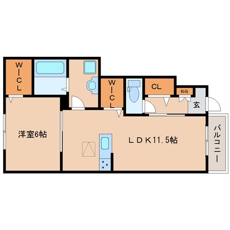 五条駅 徒歩9分 1階の物件間取画像